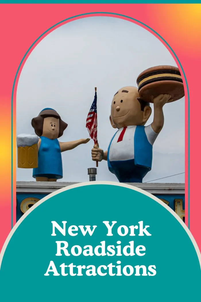 From The Big Duck to Shark Girl, New York’s roadside attractions are as iconic as its skyline—but with more whimsy! Strike a pose with Scary Lucy and Lovely Lucy, explore the mystery of the Cardiff Giant or marvel at the quirky artistry scattered across the state. Whether you're a history buff, art lover, or just in it for the ‘gram, these stops bring laughter and adventure to your New York road trip. Don’t miss these one-of-a-kind treasures across the Empire State! #RoadsideAttractions #NewYork