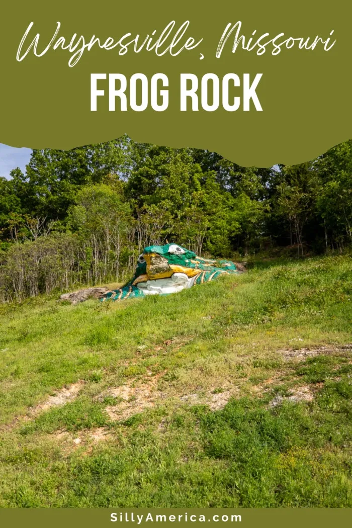 Hop on over to one of Route 66’s quirkiest stops—Frog Rock in Waynesville, Missouri! This grinning green amphibian, affectionately known as W.H. Croaker, was sculpted from a boulder during roadwork in the 1990s. Created by local artist Phil Nelson, this roadside attraction has become a beloved mascot and even inspired an annual Frogtoberfest. Don’t miss this toad-ally awesome stop on your Route 66 adventure! #RoadsideAttraction #Route66RoadsideAttraction #RoadTrip