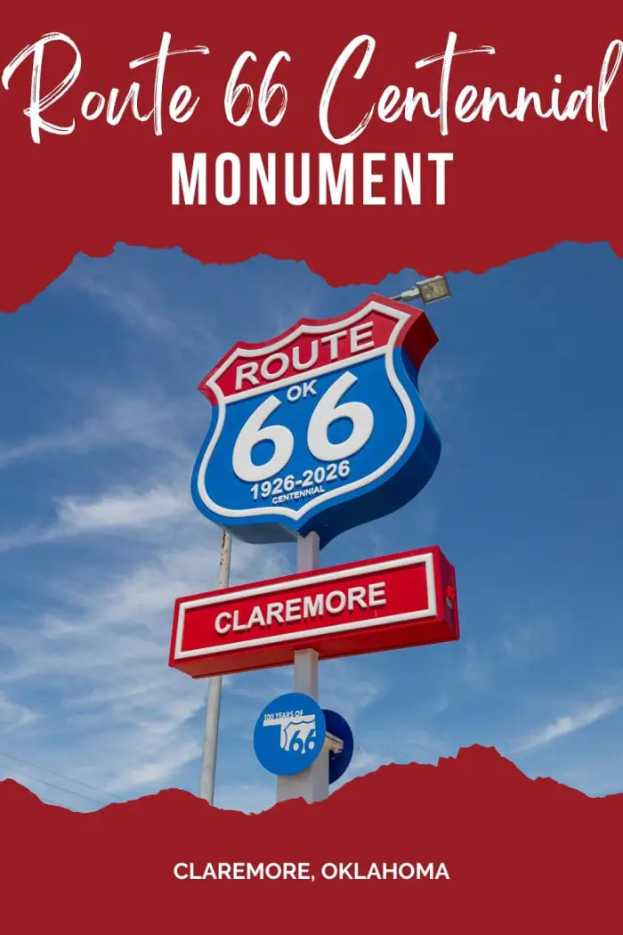 See the Route 66 Centennial Monument in Claremore, Oklahoma! This 16-foot-tall, LED-lit structure stands outside the J.M. Davis Arms & Historical Museum and honors 100 years of Route 66. Dedicated on Veterans Day 2024, it highlights the road’s post-WWII military role and Claremore’s deep historical roots. Snap a photo and explore local attractions, including the museum’s massive gun collection and Will Rogers’ legacy! #Route66 #Route66RoadTrip #RoadsideAttraction