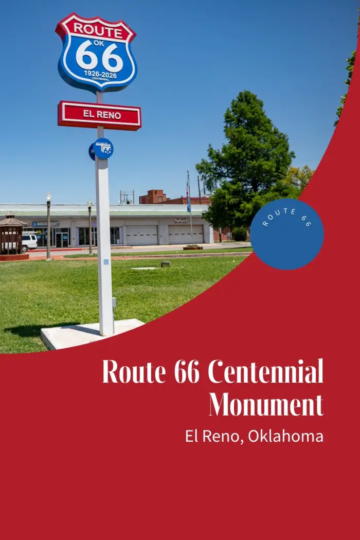 Visit the Route 66 Centennial Monument in El Reno, Oklahoma! Located in Petree Plaza, this 16-foot-tall LED-lit sign stands where Route 66 and US Route 81 intersect—two historic highways born in 1926. Celebrating El Reno’s legacy as the “Crossroads of America,” the monument invites travelers to explore the city’s railroad past, fried onion burger fame, and deep ties to American travel history. #Route66 #Route66RoadTrip #RoadsideAttraction #RoadsideAttractions