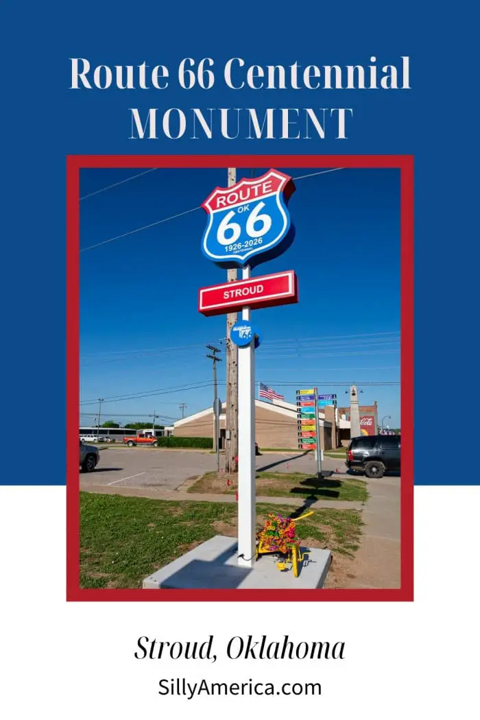 Snap a photo with the Route 66 Centennial Monument in Stroud, Oklahoma! Located in Ed Smalley Centennial Park near the iconic Rock Cafe, this 16-foot-tall LED-lit sign honors 100 years of Route 66 history. Explore Stroud’s revitalized downtown, grab a bite at the cafe that inspired Pixar’s Cars, and soak in the small-town charm that’s helped keep the Mother Road alive for a century. #Route66 #Route66RoadTrip #RoadsideAttractionb #RoadsideAmerica