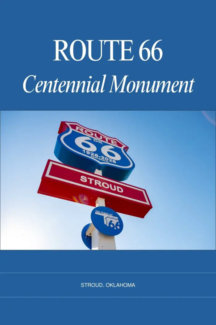 Snap a photo with the Route 66 Centennial Monument in Stroud, Oklahoma! Located in Ed Smalley Centennial Park near the iconic Rock Cafe, this 16-foot-tall LED-lit sign honors 100 years of Route 66 history. Explore Stroud’s revitalized downtown, grab a bite at the cafe that inspired Pixar’s Cars, and soak in the small-town charm that’s helped keep the Mother Road alive for a century. #Route66 #Route66RoadTrip #RoadsideAttractionb #RoadsideAmerica