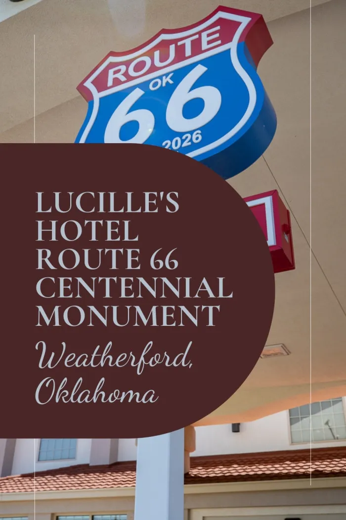 Celebrate 100 years of the Mother Road at the Route 66 Centennial Monument in Weatherford, Oklahoma! Located at Lucille’s Hotel near Lucille’s Roadhouse and just a short drive from the original Lucille’s Station in Hydro, this monument honors the legacy of Lucille Hamons—beloved “Mother of the Mother Road.” Snap a photo, stay the night, and enjoy a modern tribute to Route 66’s legendary hospitality. #Route66 #Route66RoadTrip #RoadsideAttraction