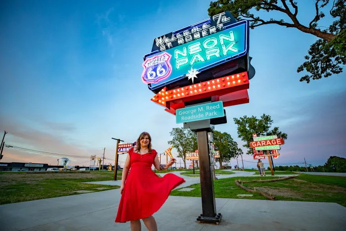 Route 66 Neon Park in St. Robert, Missouri Route 66 Roadside Attraction