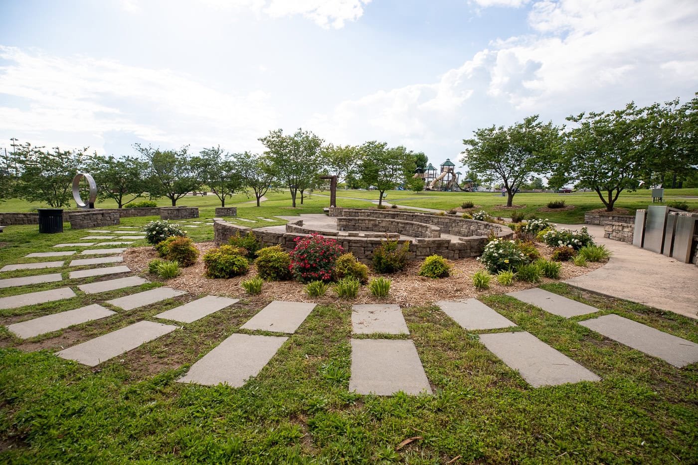 The Volunteer Tribute Memorial at Cunningham Park Tornado Memorial in Joplin, Missouri