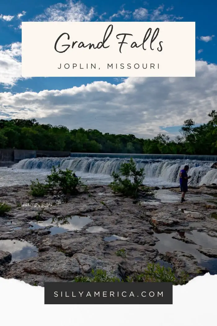 Make a splash at Grand Falls in Joplin, Missouri! Known as the state’s largest continuously flowing natural waterfall, this 12-foot-tall, 163-foot-wide cascade on Shoal Creek is a stunning roadside stop. Enjoy the view from the parking lot, or walk down to the creek to splash in shallow pools, swim, or fish. With year-round flow, it’s always a good time to visit this natural beauty in southwest Missouri! #RoadTrip #Waterfall