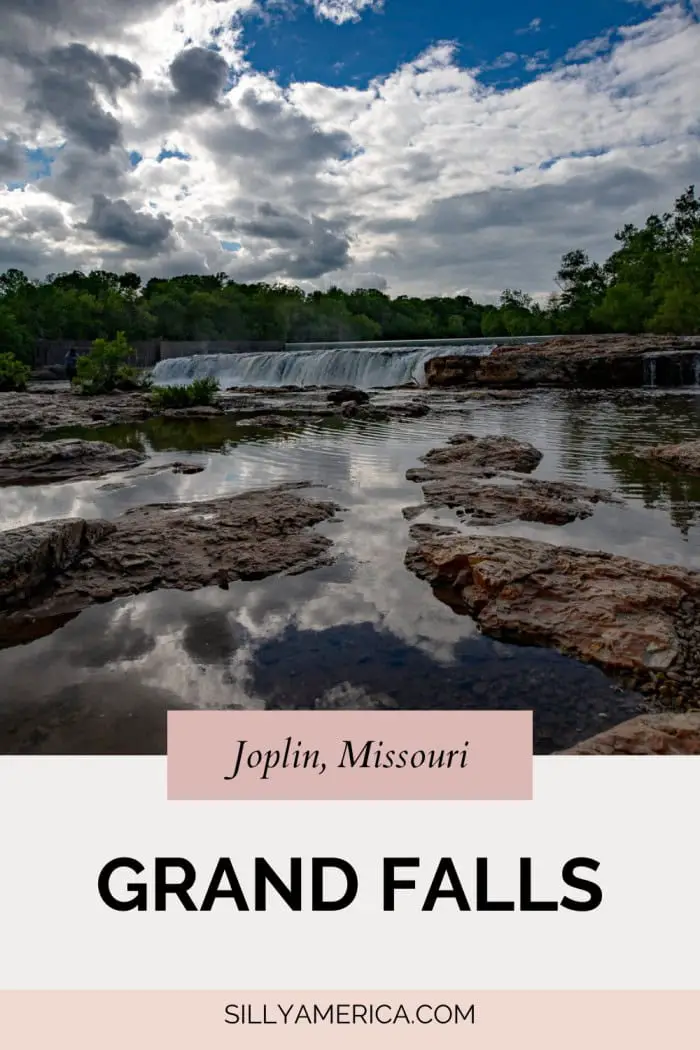 Make a splash at Grand Falls in Joplin, Missouri! Known as the state’s largest continuously flowing natural waterfall, this 12-foot-tall, 163-foot-wide cascade on Shoal Creek is a stunning roadside stop. Enjoy the view from the parking lot, or walk down to the creek to splash in shallow pools, swim, or fish. With year-round flow, it’s always a good time to visit this natural beauty in southwest Missouri! #RoadTrip #Waterfall