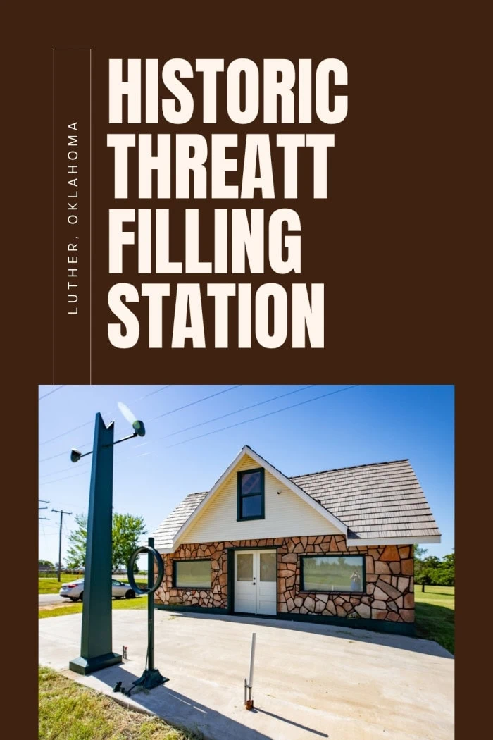 Stop by the Threatt Filling Station in Luther, Oklahoma—Route 66’s only known Black-owned and operated gas station during the Jim Crow era. Built in 1915, it provided a rare safe space for Black travelers facing segregation and racism. Though no longer in operation, the sandstone station still stands as a powerful symbol of perseverance and has been named one of America’s Most Endangered Historic Places. A must-see stop filled with deep history. #Route66 #Roadtrip