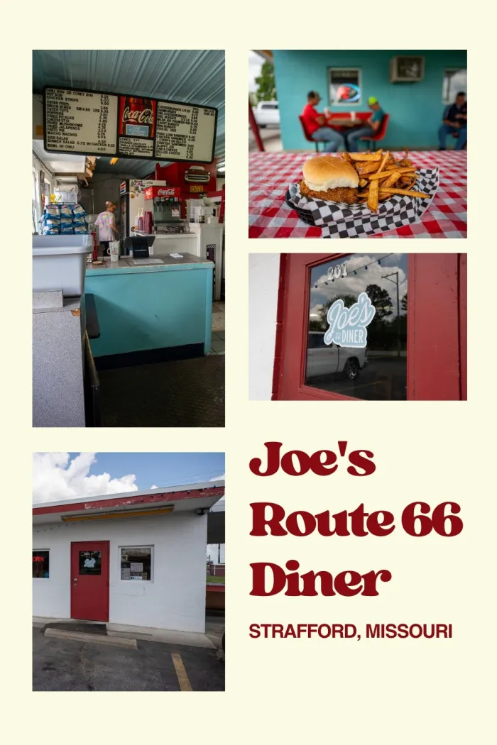 Step back in time at Joe’s Route 66 Diner in Strafford, Missouri! This nostalgic stop on the Mother Road serves up made-from-scratch favorites like juicy burgers, hand-breaded tenderloins, fresh-cut fries, and more—all in a retro 1950s atmosphere. With a classic menu and daily specials, it’s a must-stop for hungry travelers looking for authentic roadside flavor and charm. #Route66 #RoadTrip #Route66RoadTrip