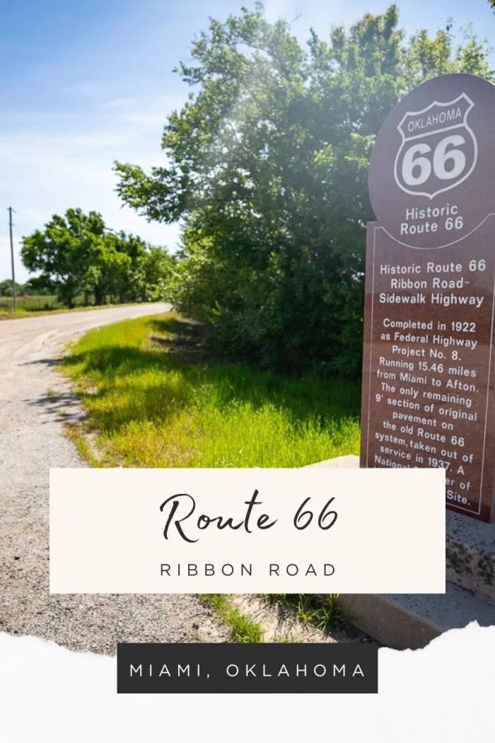 The Ribbon Road, or Sidewalk Highway, near Miami, Oklahoma is a rare stretch of Route 66 history. This nine-foot-wide one-lane road was built in the early 1920s and is the last remaining segment of its kind on the Mother Road. Though narrow and weathered, it’s still drivable today and marked as a historic site. Take a slow cruise along this unique piece of pavement and experience the charm of early American road-building. #Route66Roadtrip #RoadsideAttraction #RoadsideAmerica