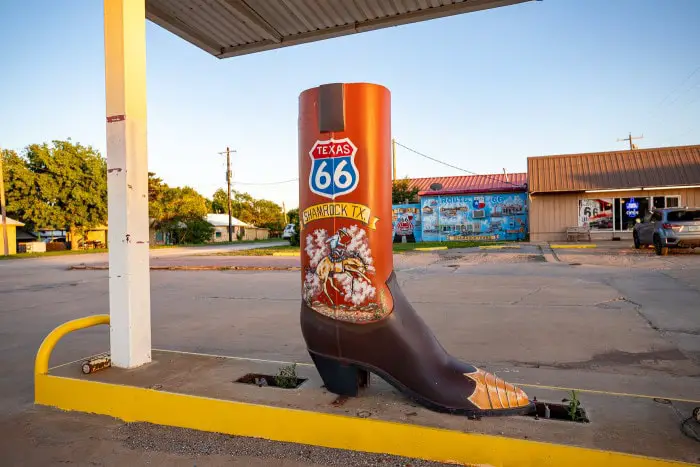 Big Cowboy Boot in Shamrock, Texas Roadside Attraction