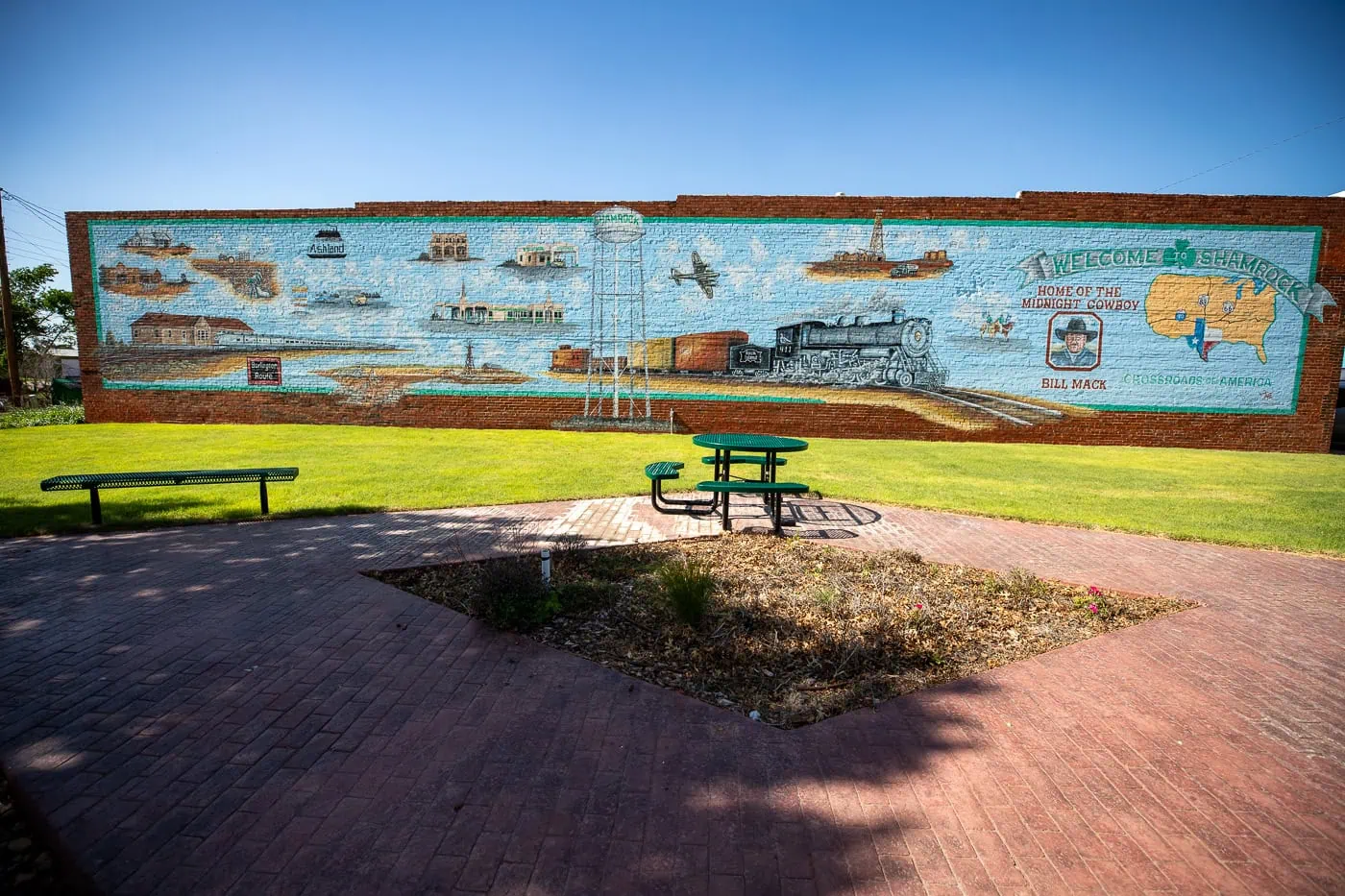Welcome to Shamrock Mural in Shamrock, Texas