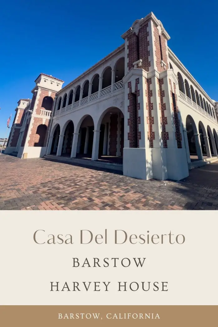 The Casa del Desierto, also known as the Barstow Harvey House, is a must-see stop on Route 66. Built in 1911 by the Santa Fe Railway, this historic Harvey House hotel and depot once served thousands of rail travelers with fine dining, Harvey Girl hospitality, and stunning architecture. After closing in 1973, it was restored and reopened as an Amtrak station and home to the Route 66 Mother Road Museum and the Western America Railroad Museum. #Route66 #Route66RoadTrip #California #Barstow